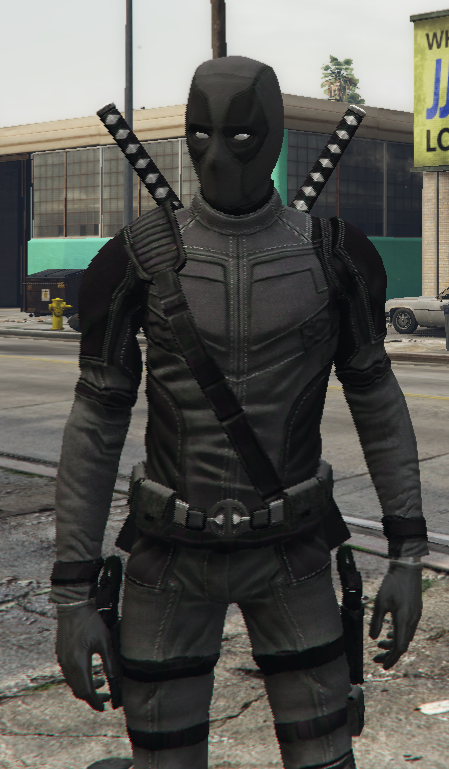 Deadpool 4K by Kisko retexture (Shadow Suit) | GTA 5 Mods