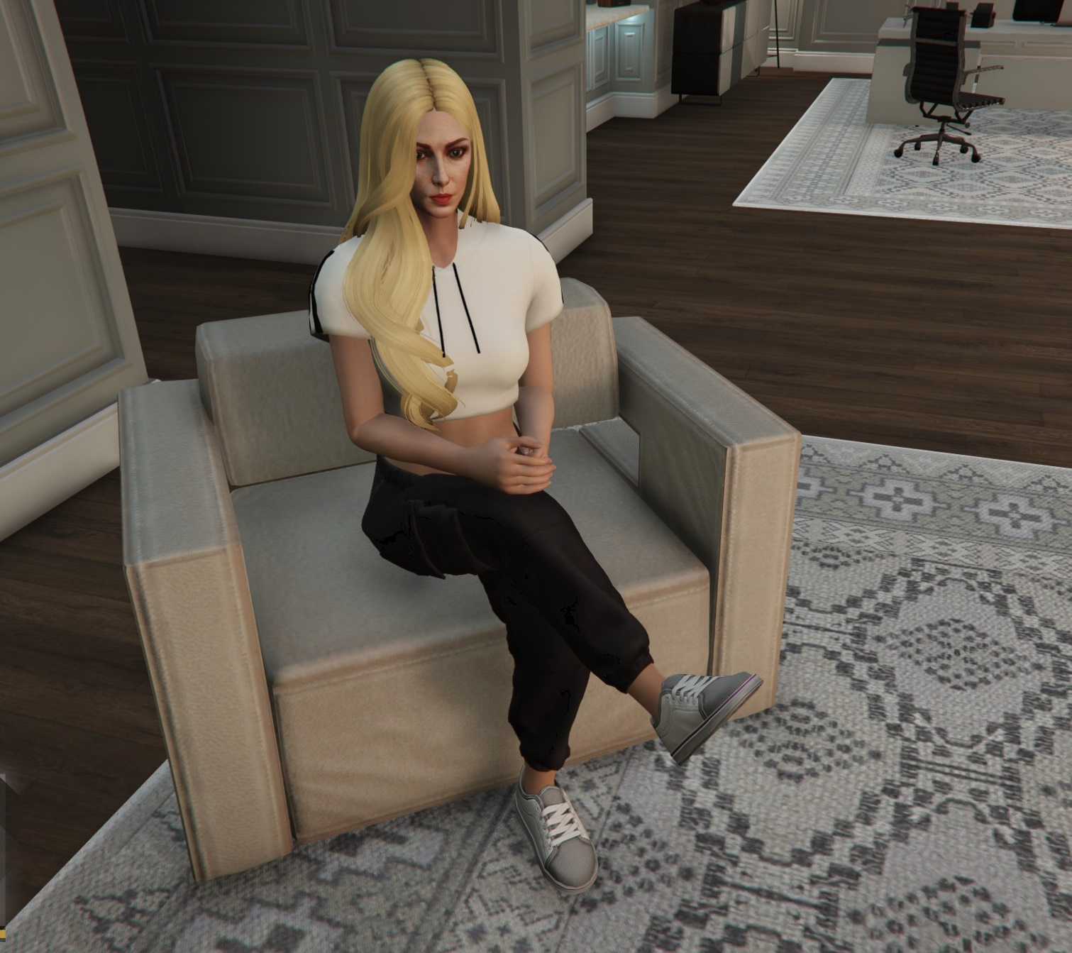 how to make a girl sit in car in gta 5