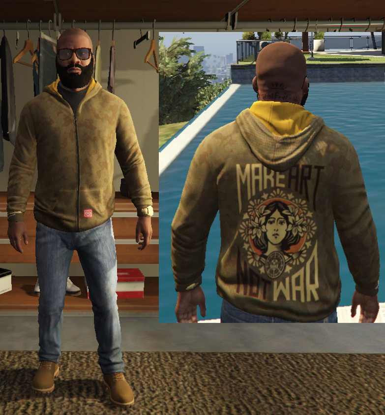 Franklins Stylish Hoodie Pack Gta 5 Mods 6625