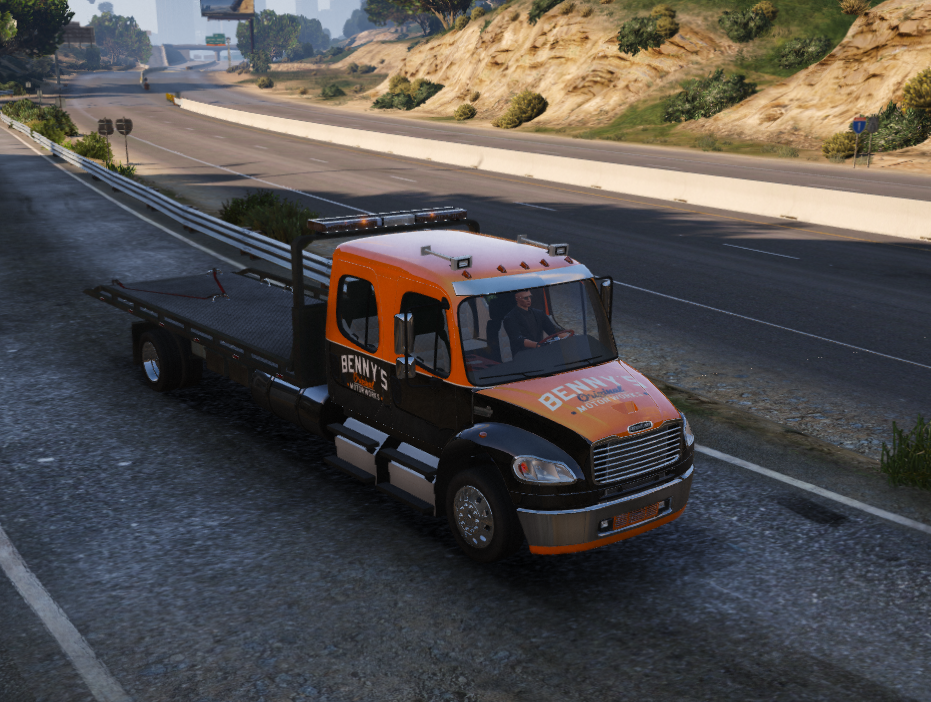 Freightliner M2 Flatbed Benny's Customs [Paintjob] - Gta5-Hub.com