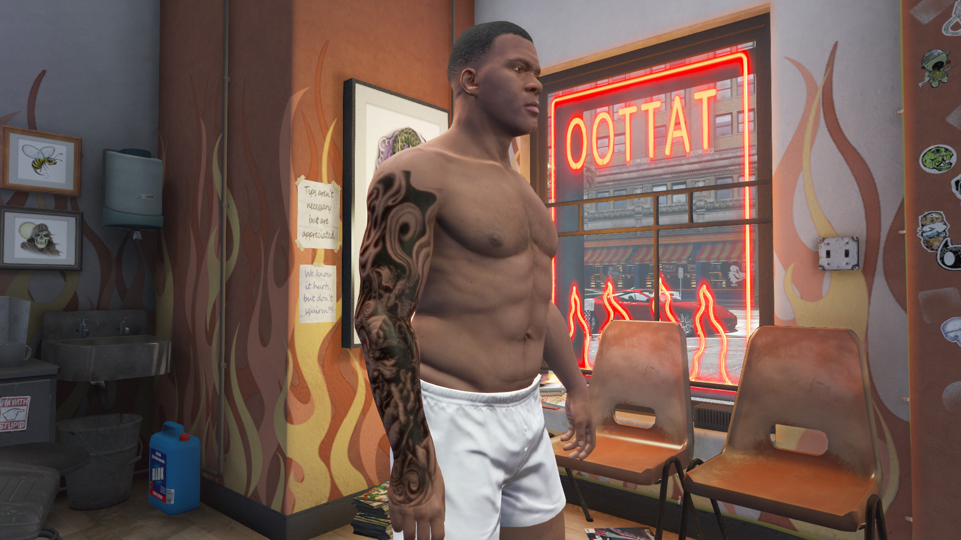 Franklin gta 5 mods tattoo фото 23