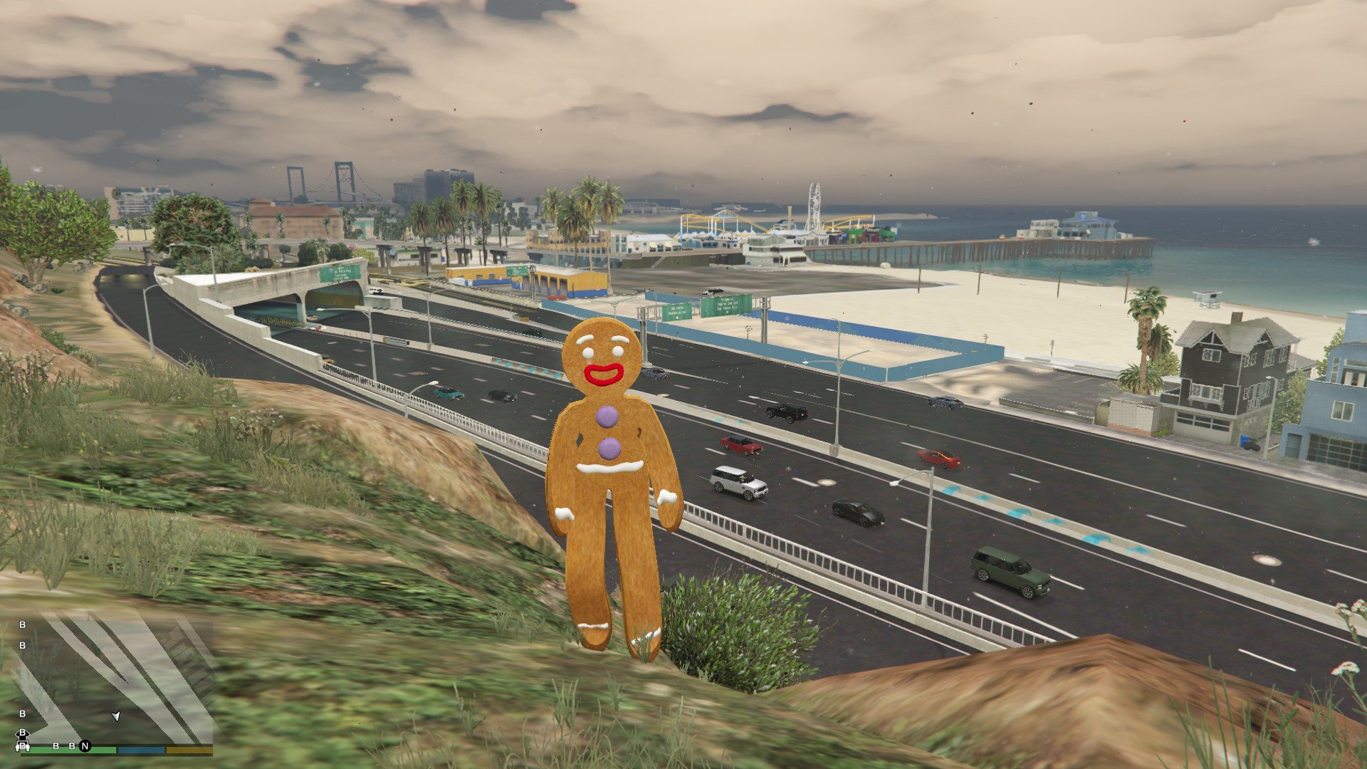 Gingerbread man shrek ped mod gta 5 mods
