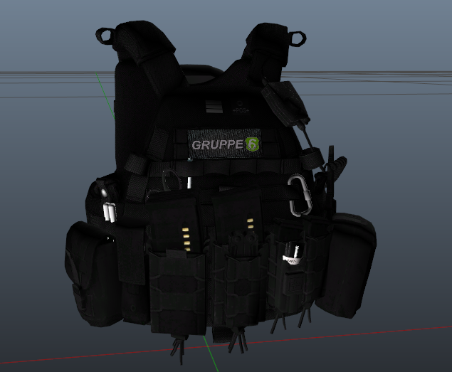 Gruppe6 jacket + bulletproof for MP Male/FiveM | GTA 5 Mods