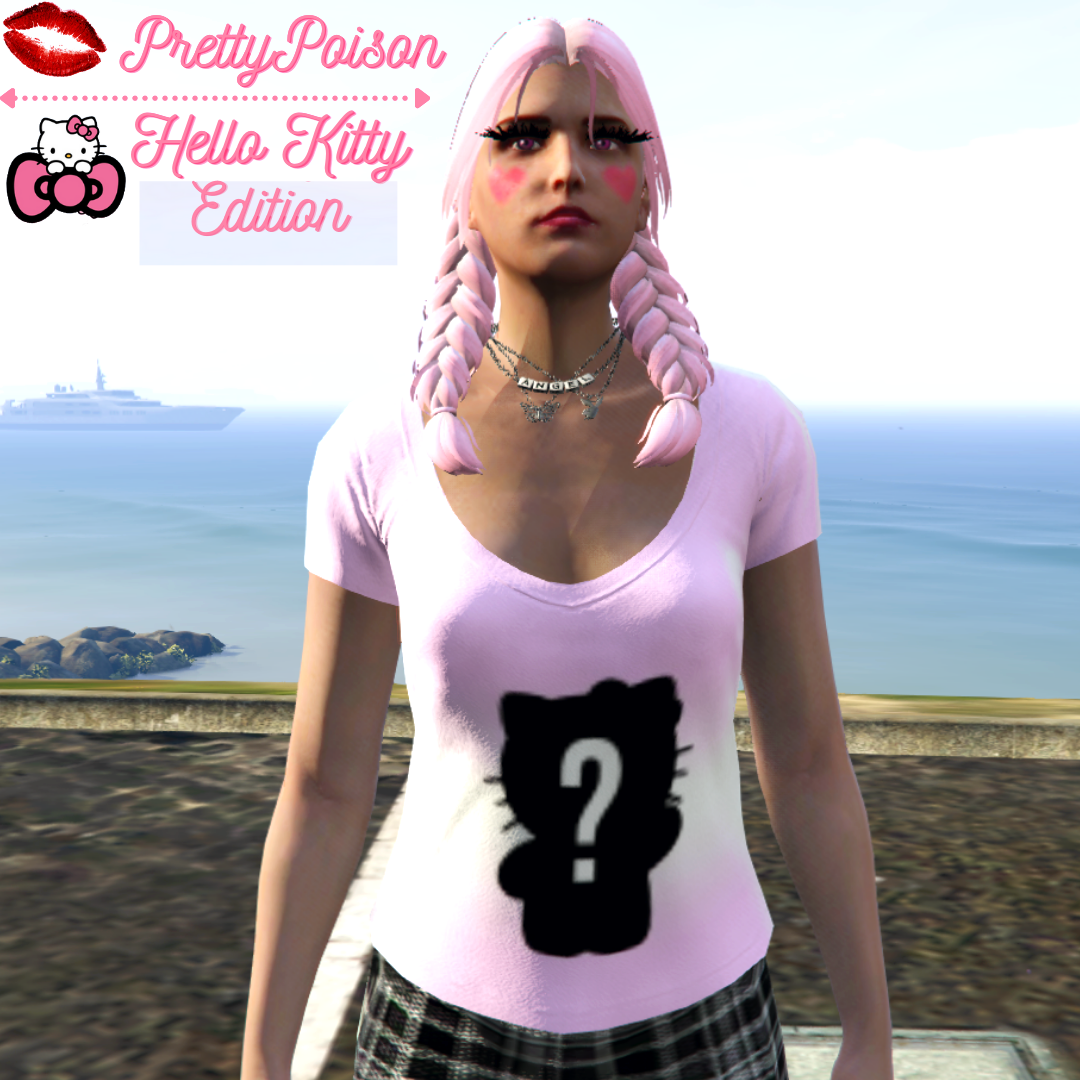 Hello Kitty Tshirt Retexture for MP Female | GTA 5 Mods