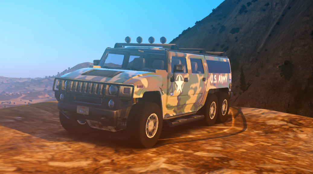 Humvee 6x6 Military Woodland Camo | Livery | GTA 5 Mods