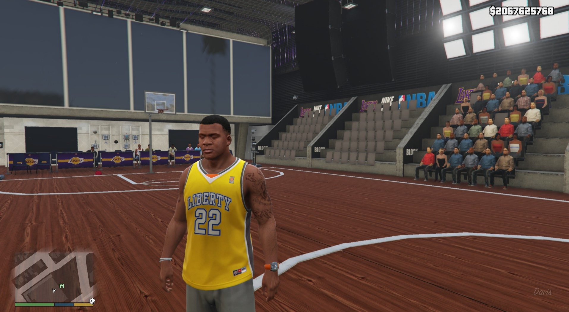 Explore L.A. Lakers Basketball Court GTA 5 Mods