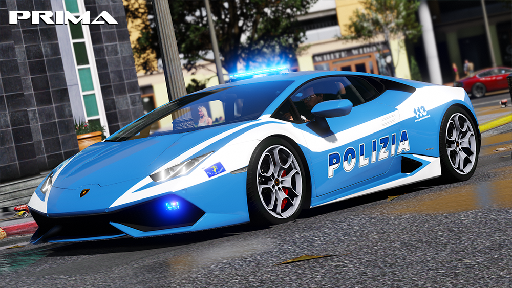 Lamborghini Huracan: Italian Police | GTA 5 Mods