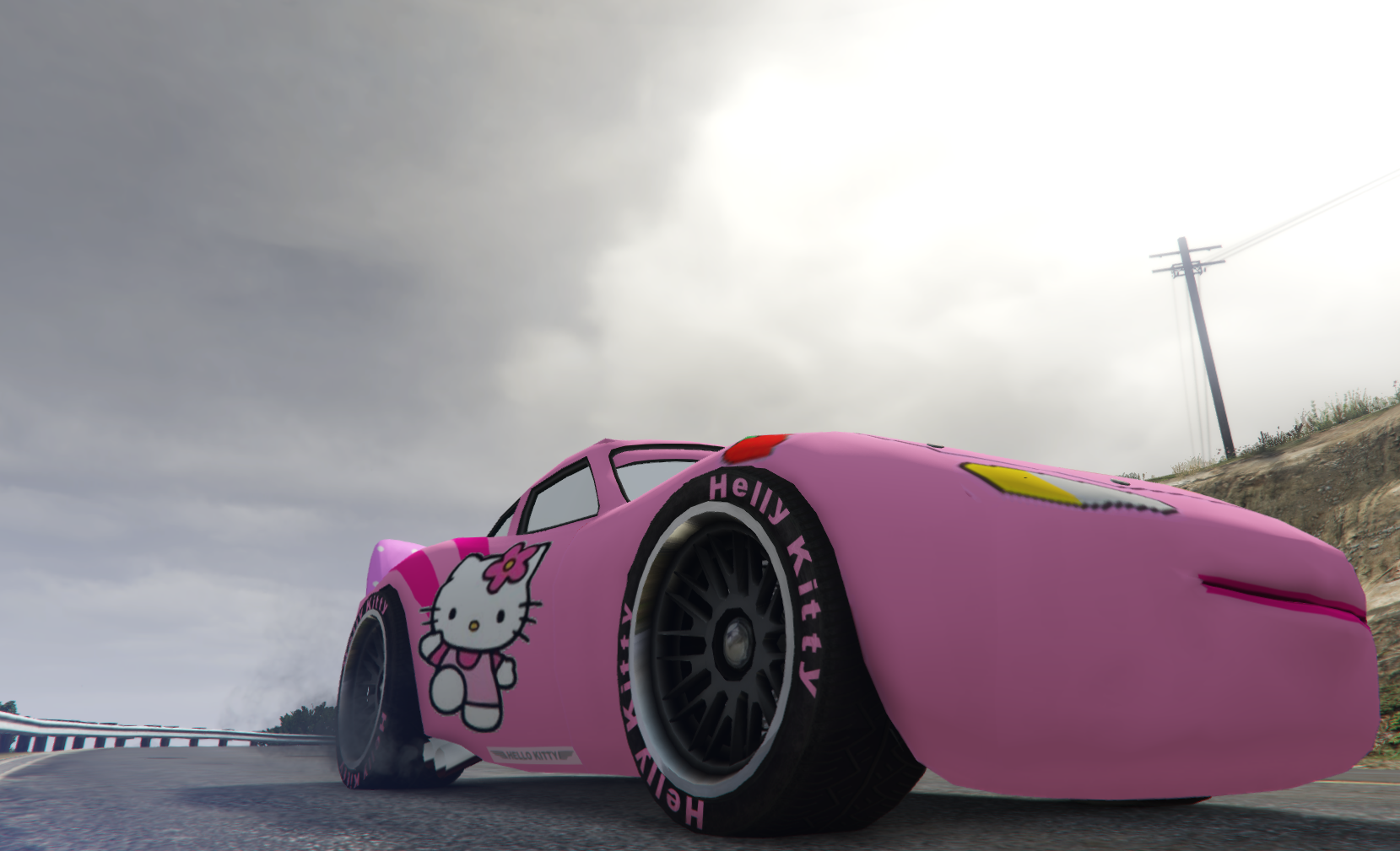 lightning mcqueen pink car