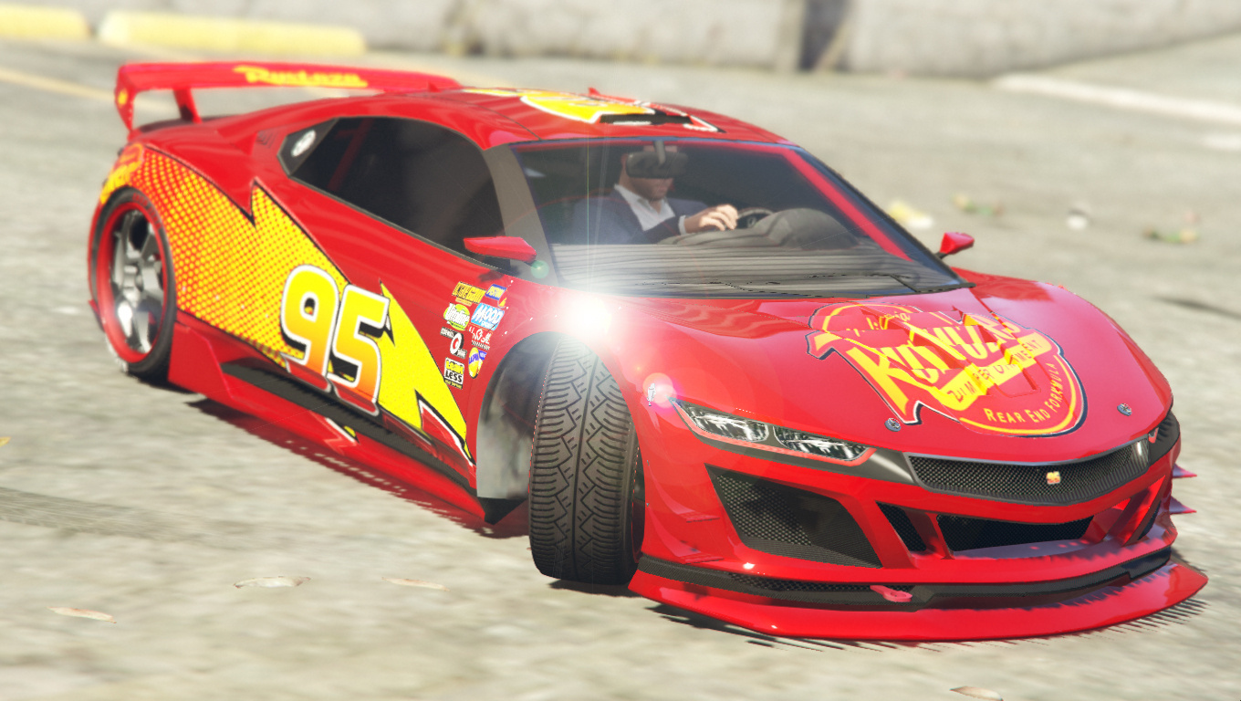 Lightning Mcqueen Skin For Dinka Jester Gta 5 Mods