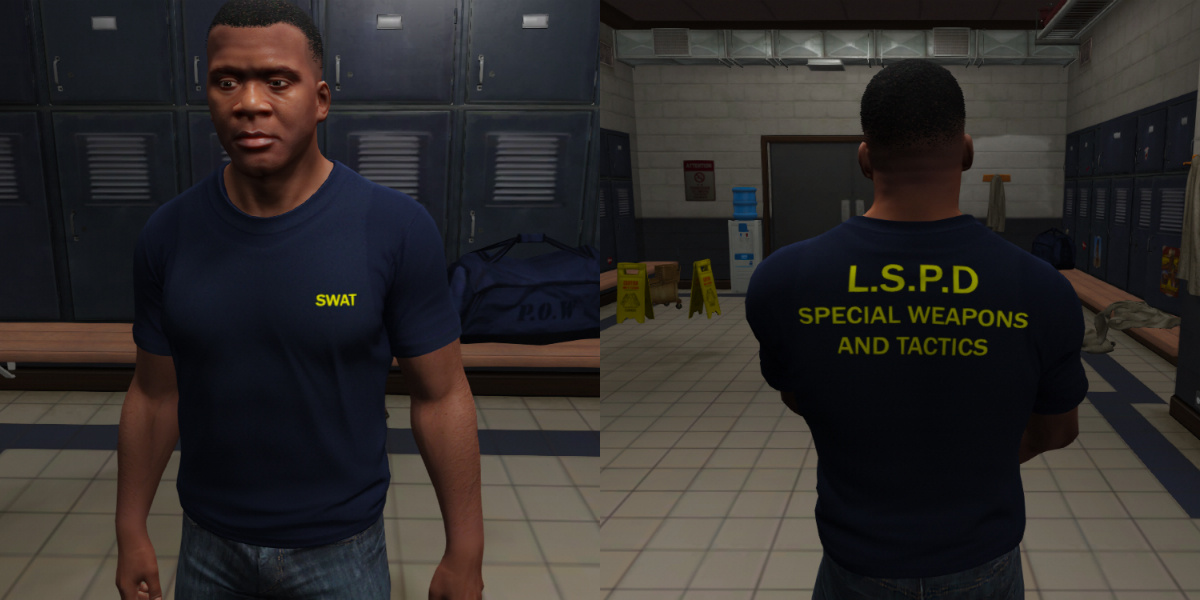 LSPD Shirts for Franklin - Gta5-Hub.com