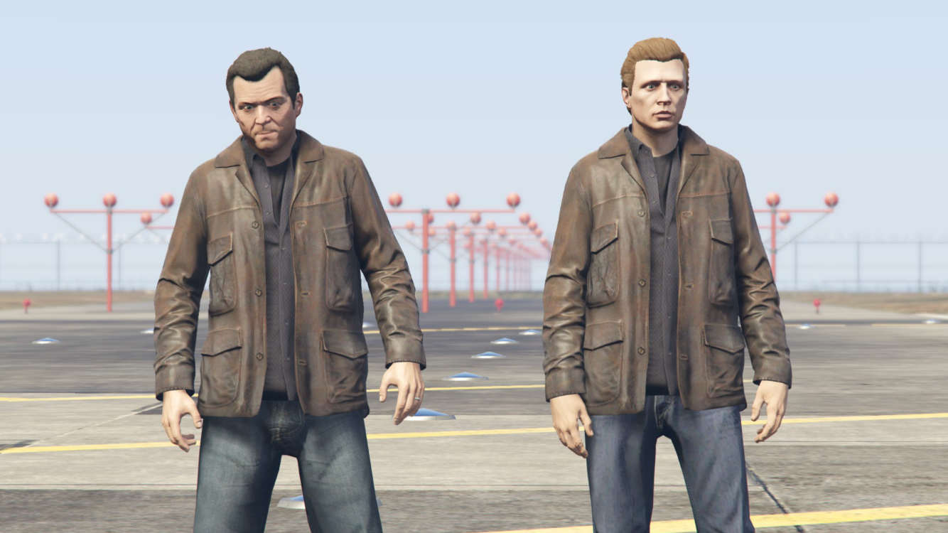 Michael Leather Jacket For MP player | GTA 5 Mods