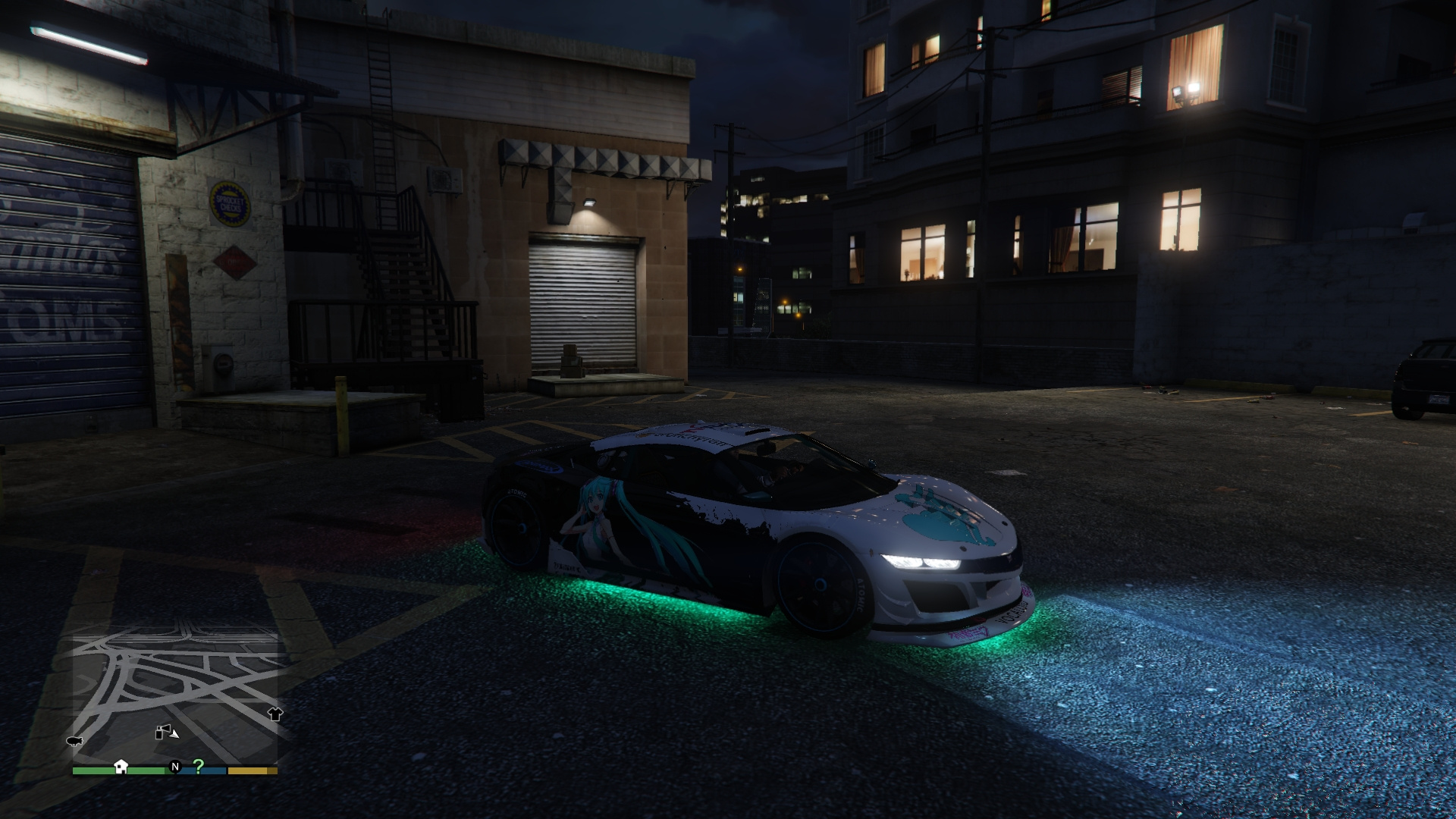 Miku Car: Refreshed Texture | GTA 5 Mods