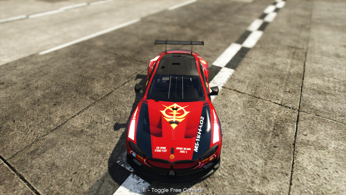 Mobile Suits/Gundam Red Comet BMW GTE Livery. | GTA 5 Mods