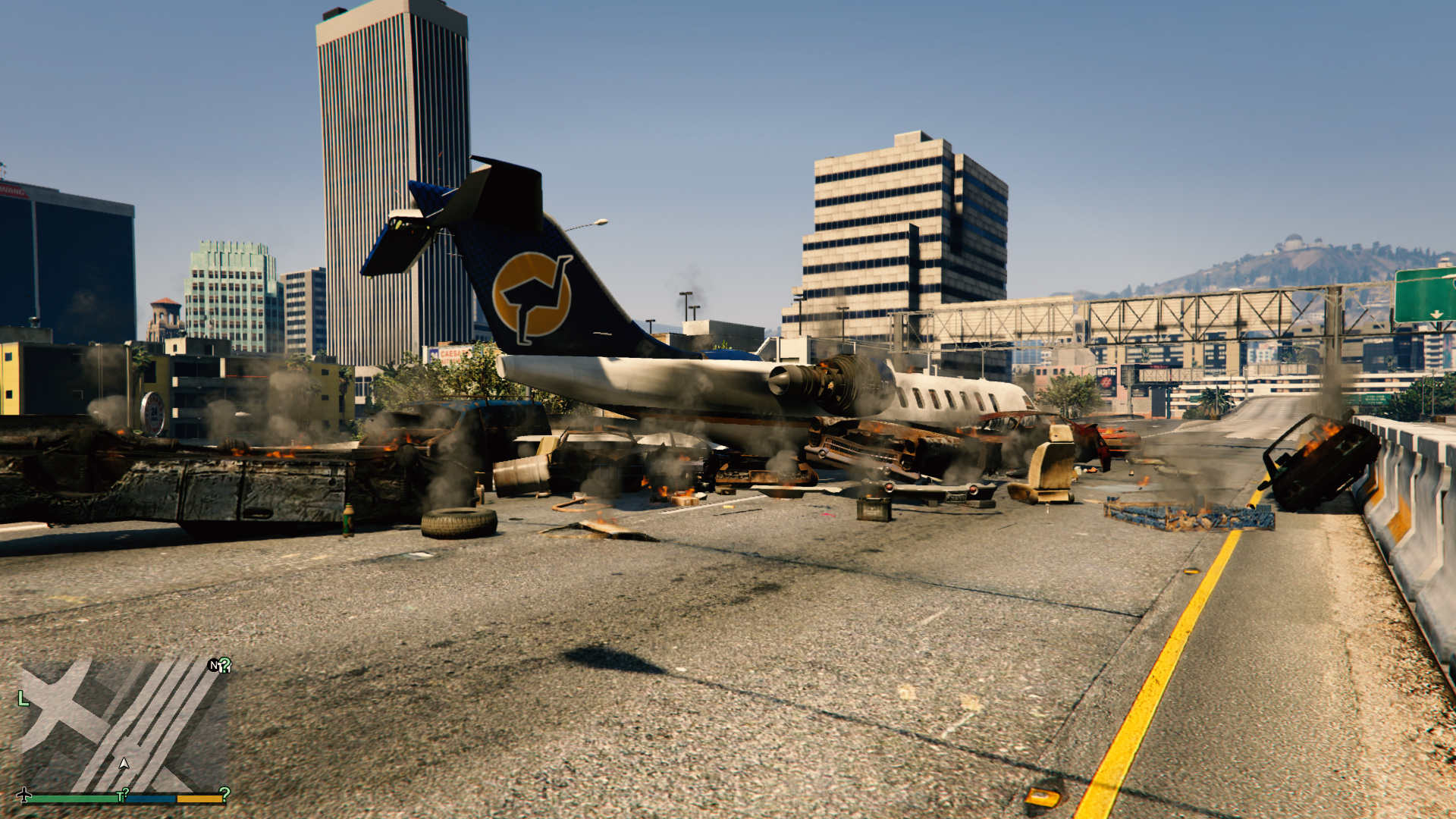 plane crash gta 5 online