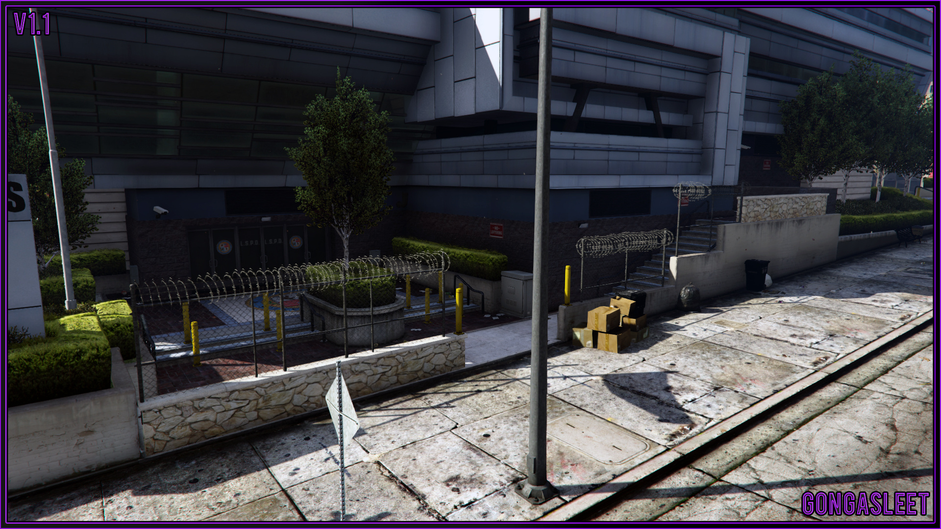 Police Station Exterior Modded FiveM GTA Mods