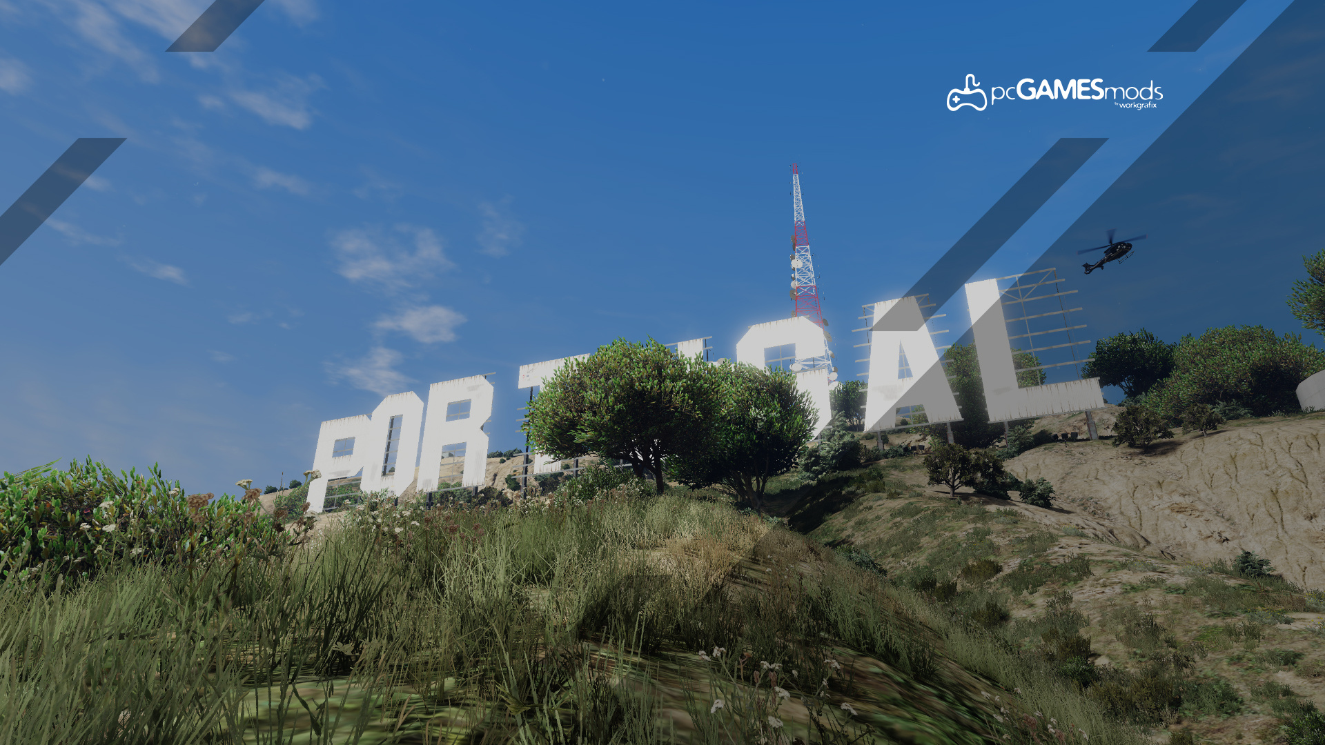 Portugal Vinewood Logo Swap | GTA 5 Mods