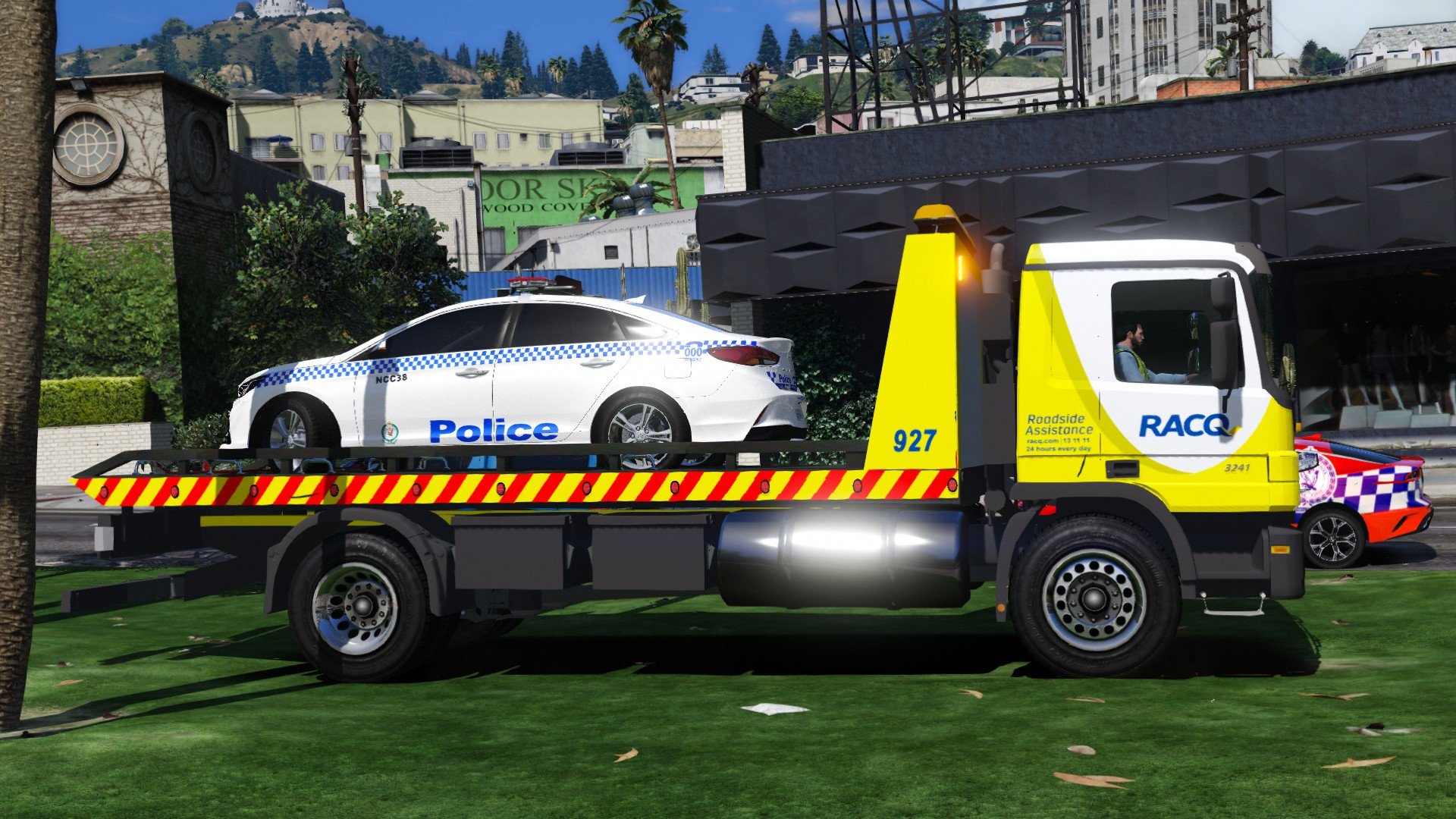 how to use flatbed tow truck gta 5 ps4