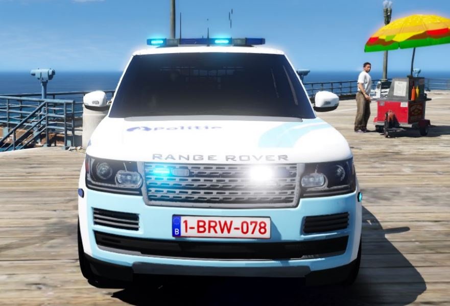Range Rover Vogue Belgium police skin [ELS] - Gta5-Hub.com