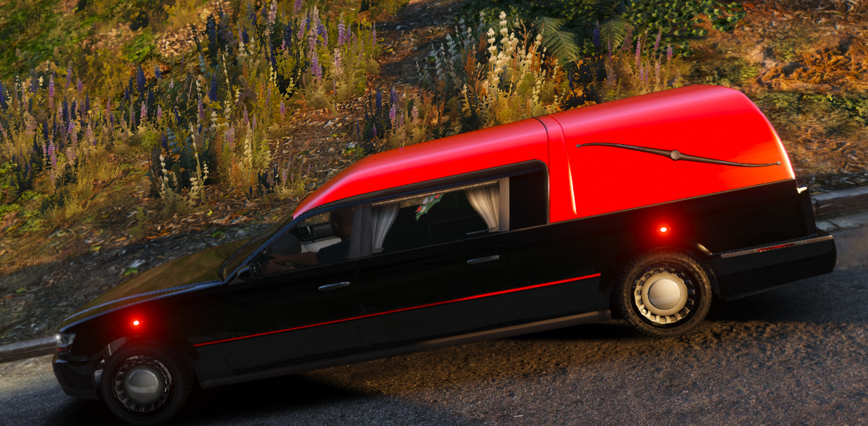 Elegant Red ELS Hearse | GTA 5 Mods