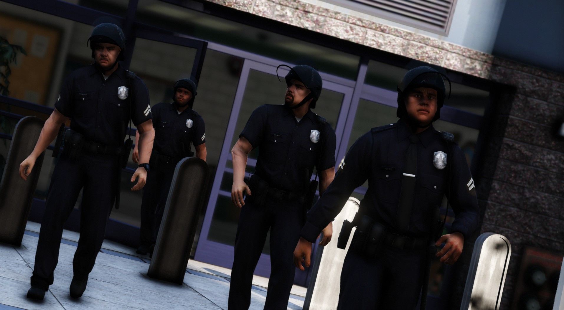 Riot Helmets for LSPD Officers | GTA 5 Mods