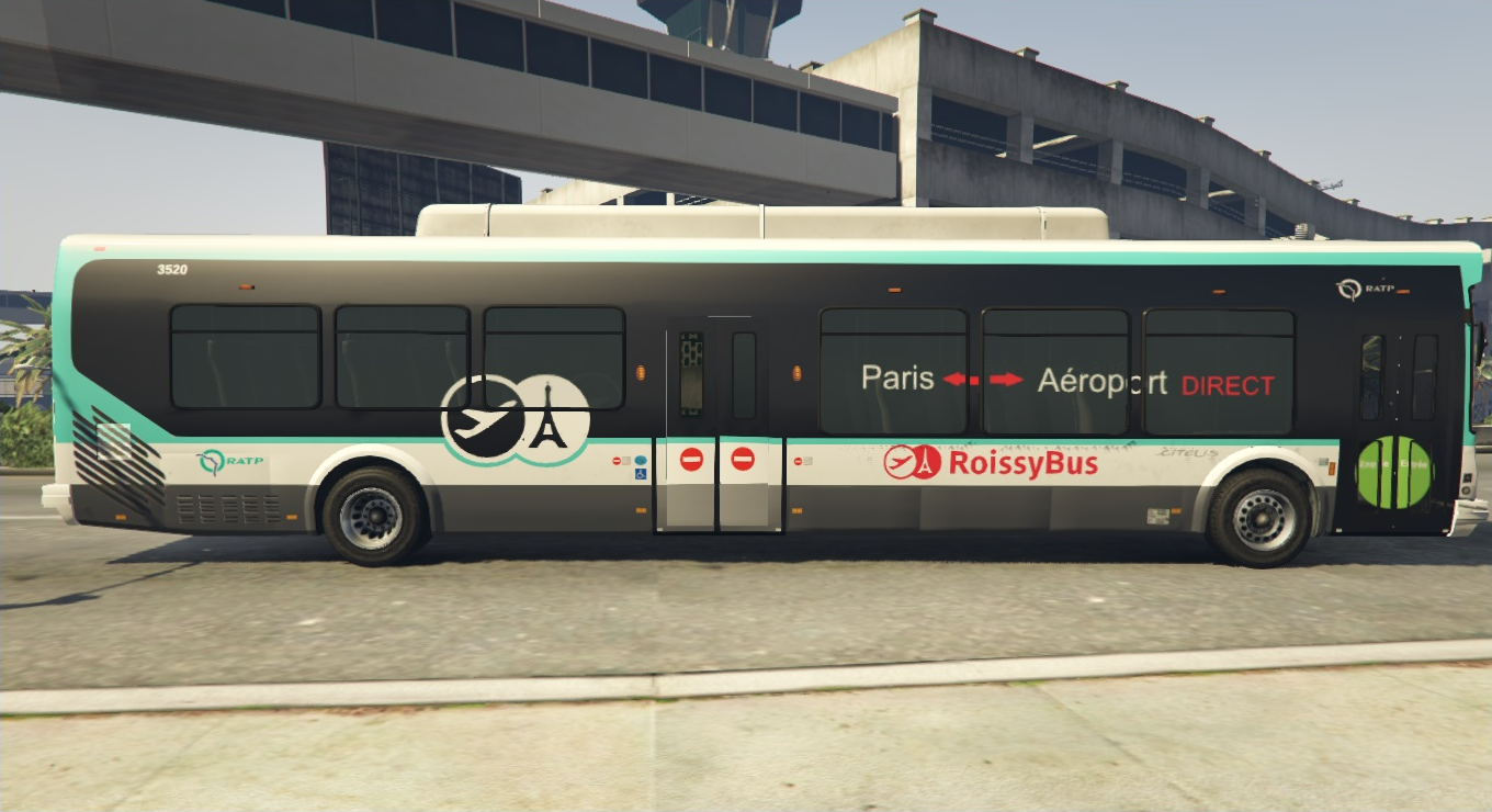 Paint Job Roissy Bus Ratp Gta Mods