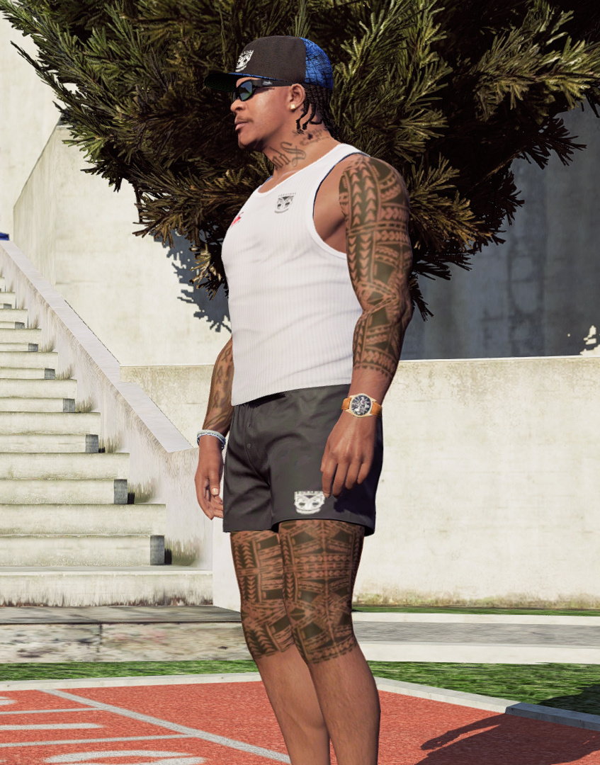 Samoan Tatau Tattoos Franklin High Quality Gta5 9886