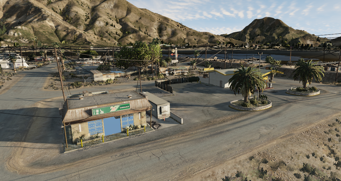 Sandy Shores Gas Station Sp Replace Fivem Gta5