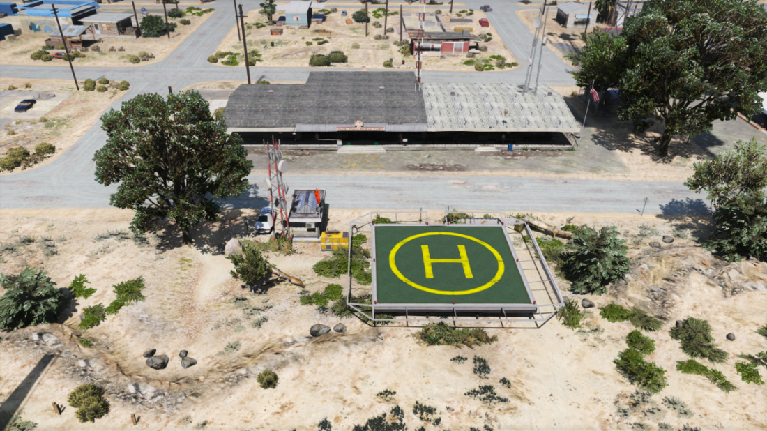 Sandy Shores Simple Helicopter Pad | Ymap | FiveM | SP | - Gta5-Hub.com