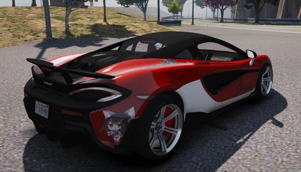 Shirou Livery for McLaren 600lt [Itasha] | GTA 5 Mods