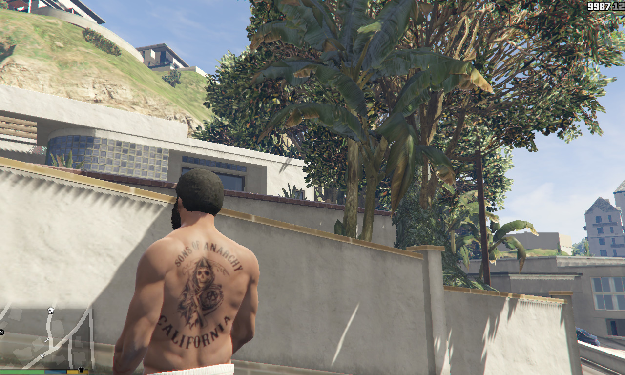 Jax Teller Tattoo for Franklin | GTA 5 Mods