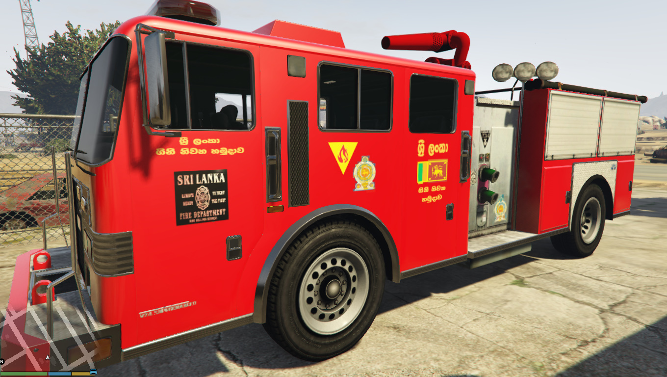 Sri Lankan Fire Truck (ශ්‍රී ලංකා ගිනි නිවන රථය) | GTA 5 Mods