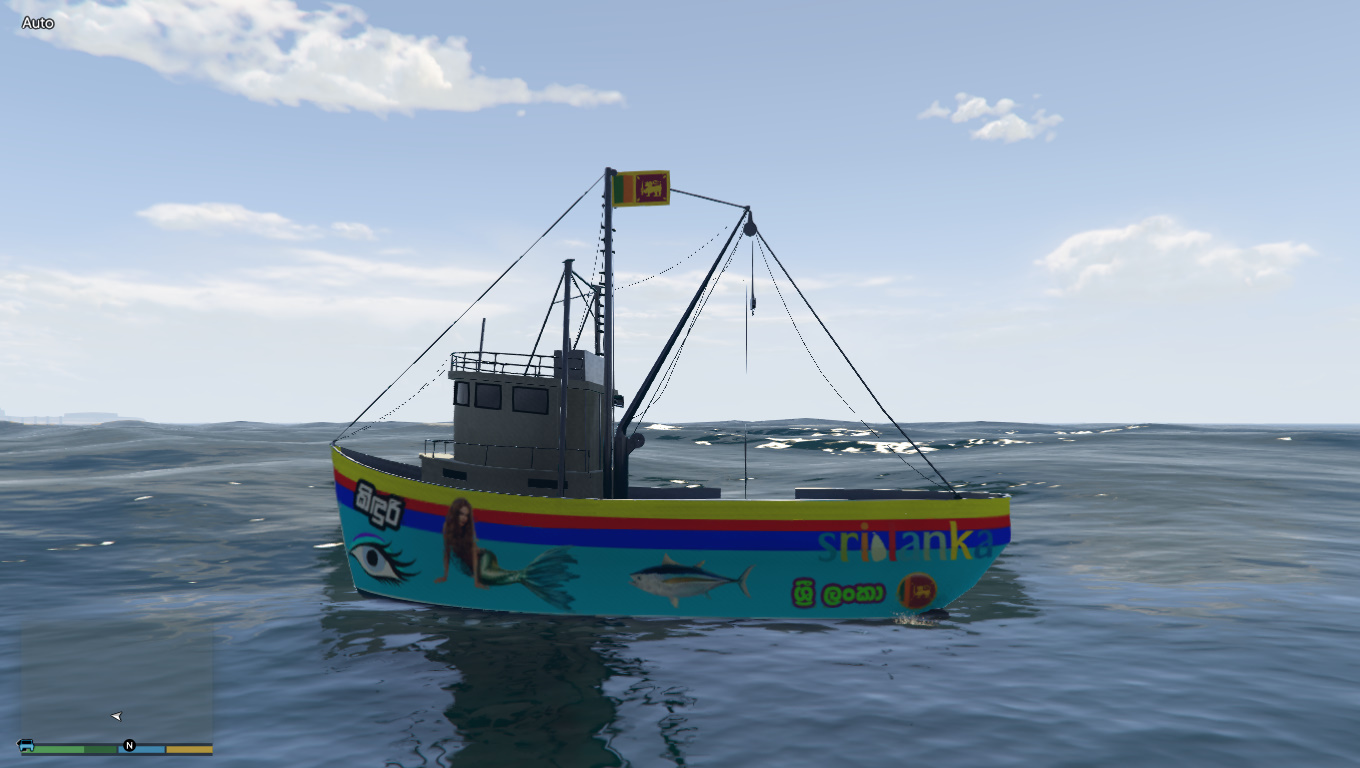 Sri Lankan Fishing Boat - බහුදින ධීවර යාත්‍රාව (කිඳුරි) | GTA 5 Mods