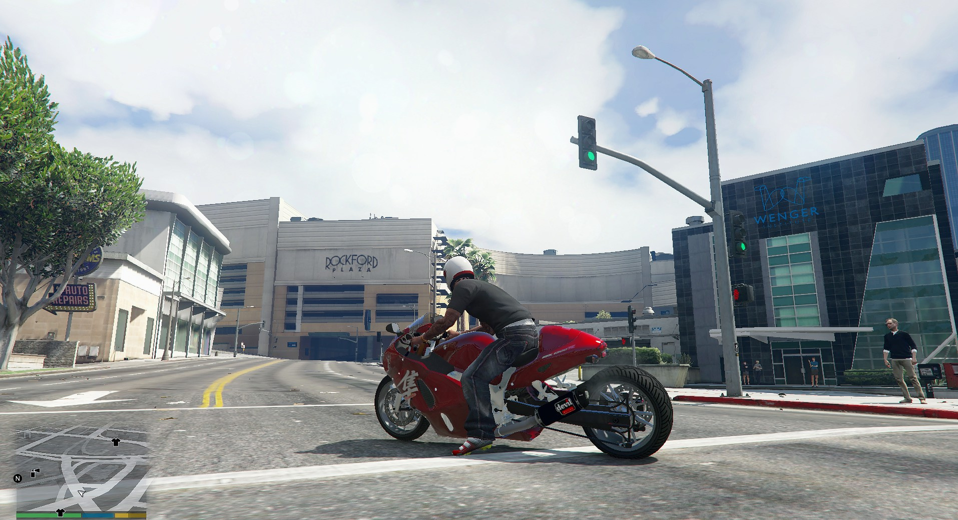 Drag Racing on the Suzuki Hyabusa | GTA 5 Mods