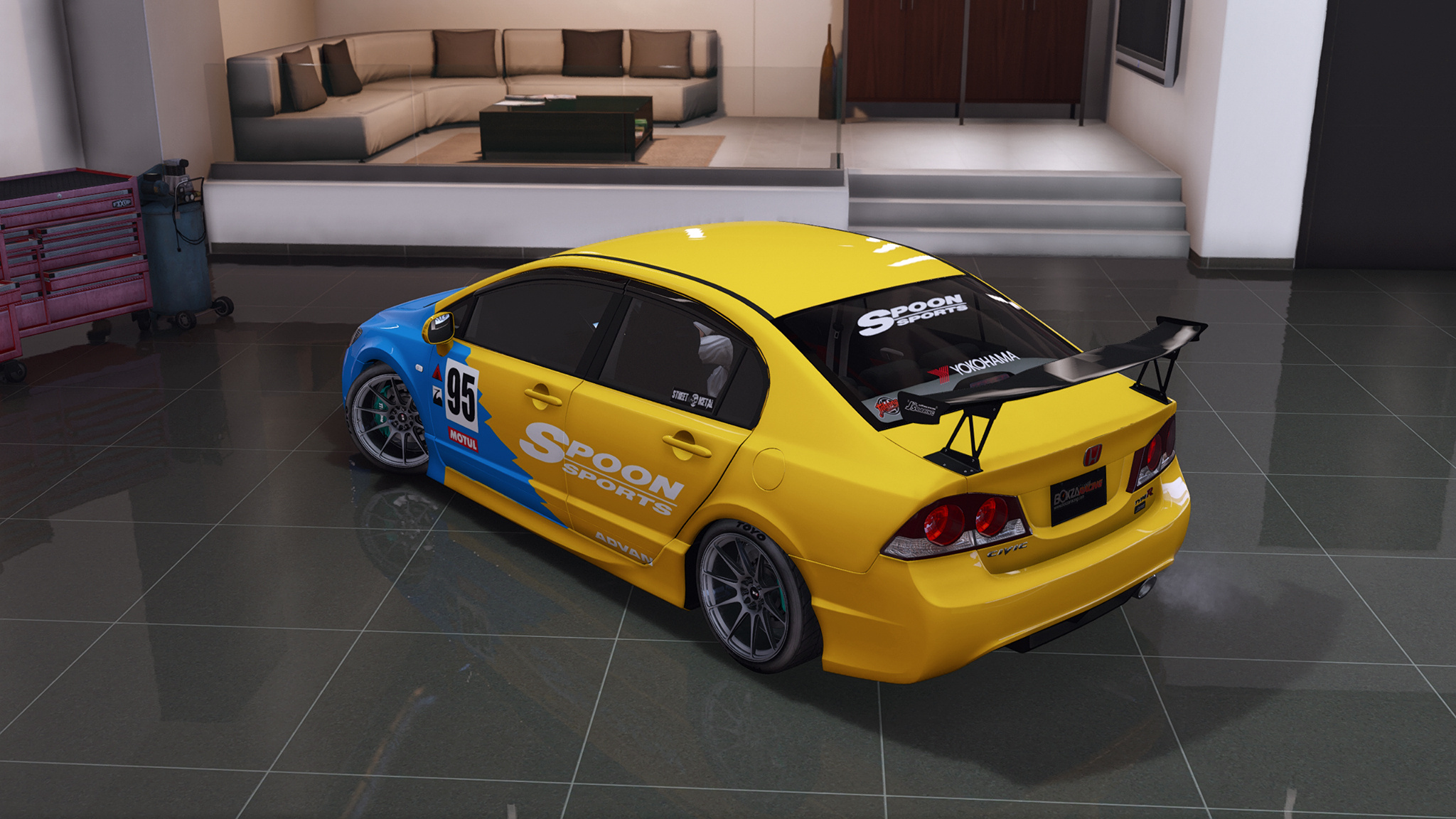 Template Honda Civic FD Spoon Sport | GTA 5 Mods