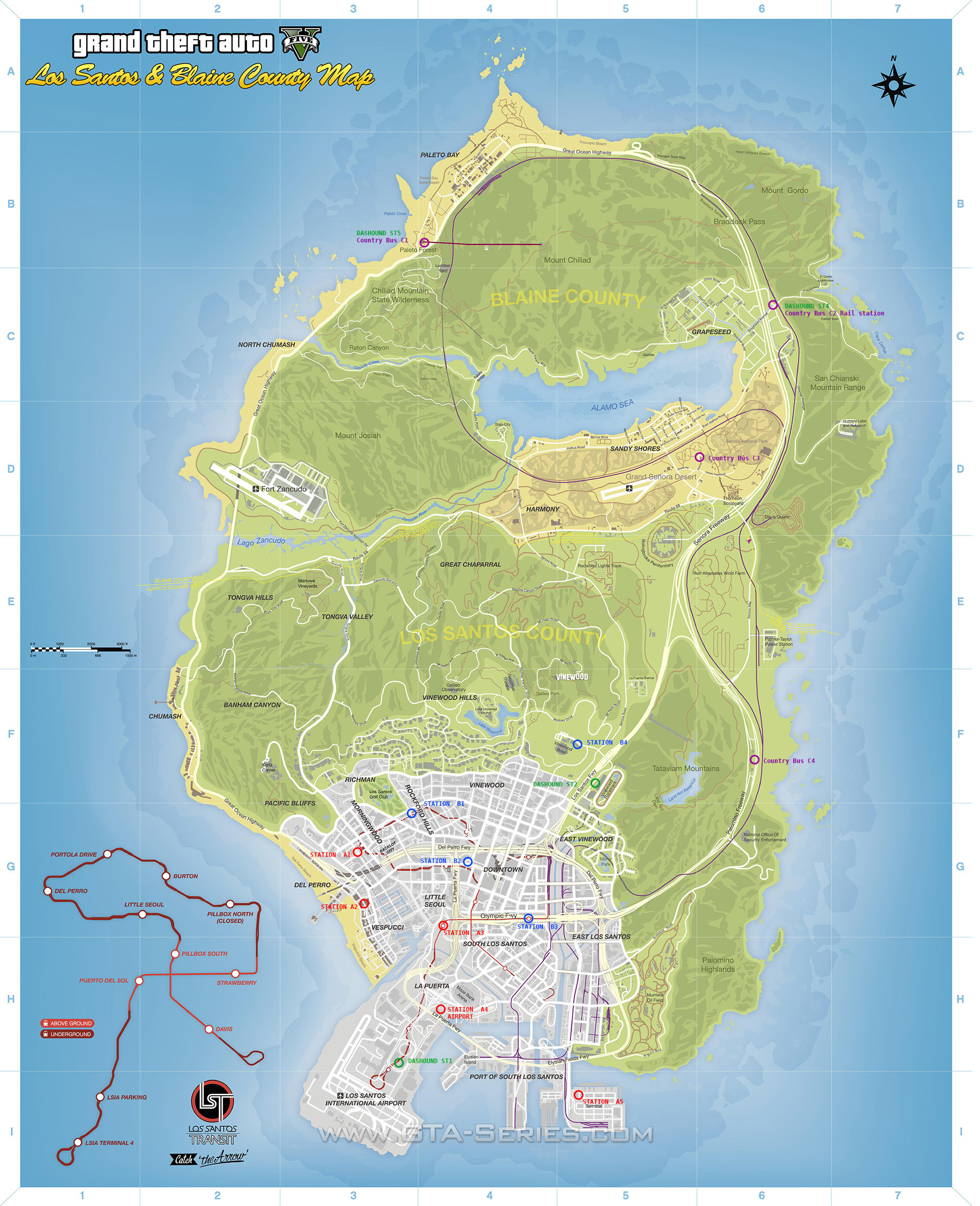 GTA V Bus Station LS System Map | GTA 5 Mods