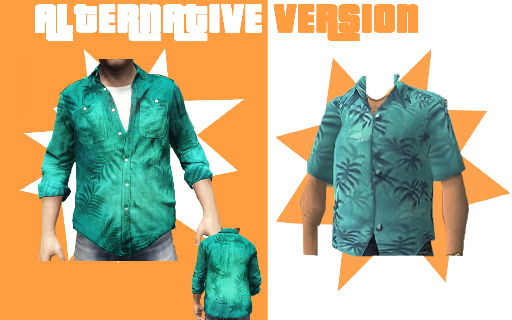 Tommy Vercetti Shirt Remake [New AltVersion] GTA 5 Mods