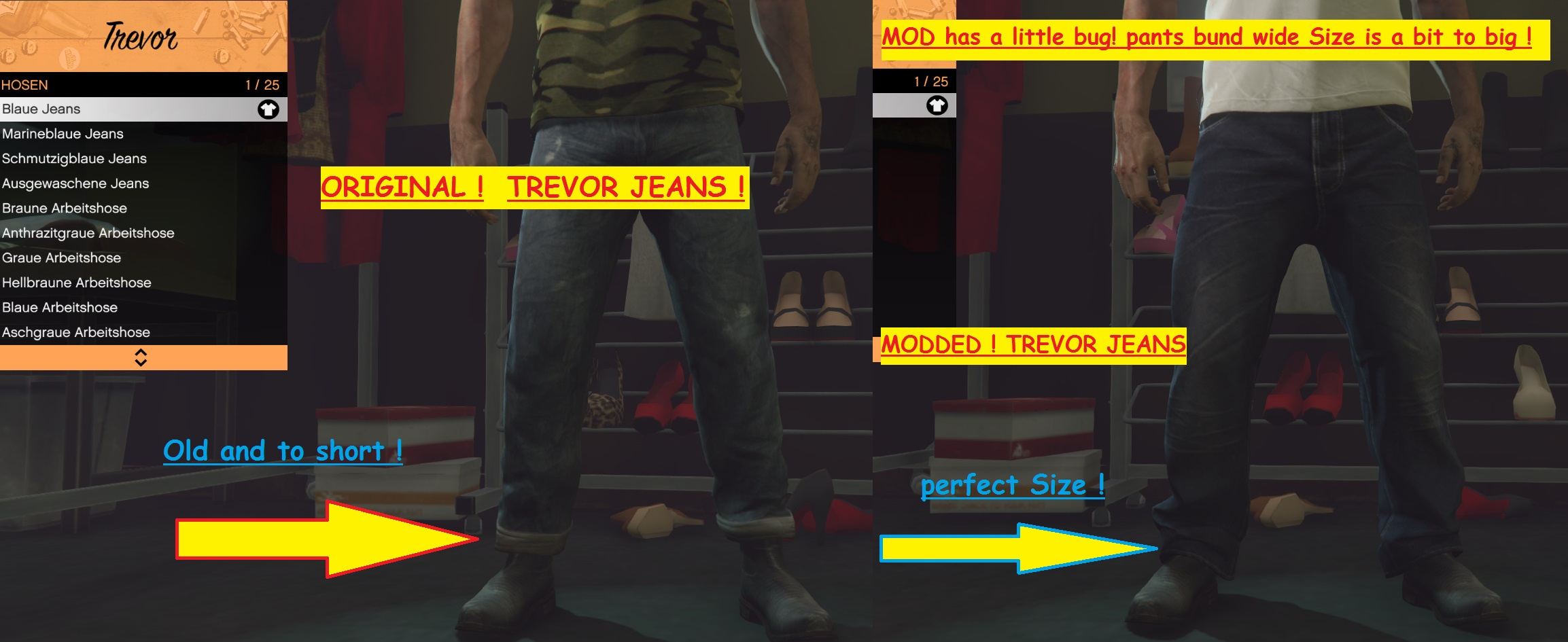 New Jeans, Shirts & Shoes for Trevor | GTA 5 Mods