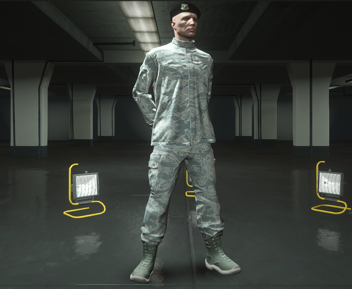 United States Airforce Airman Battle Uniform [EUP] GTA 5 Mods