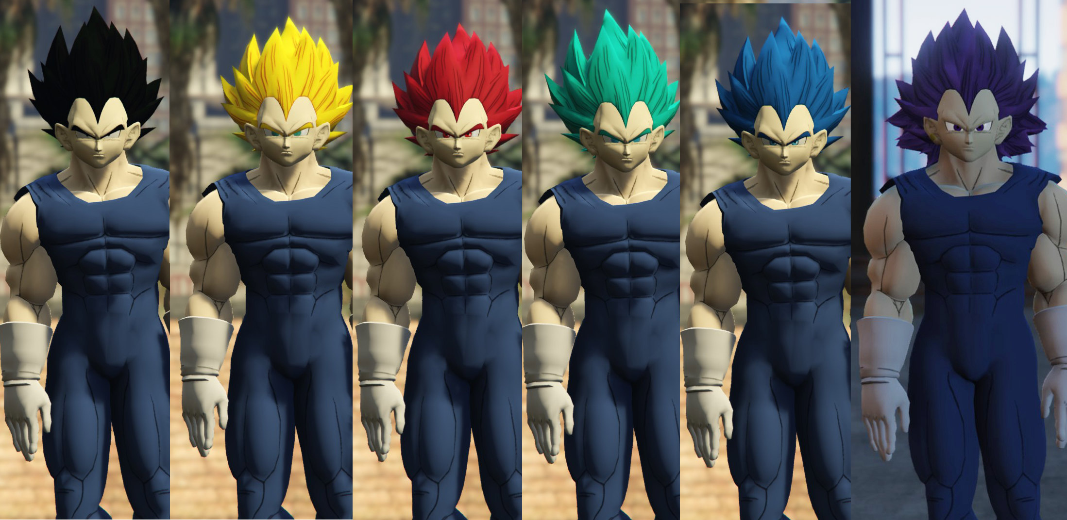 Vegeta: All Forms & Ultra Ego | GTA 5 Mods