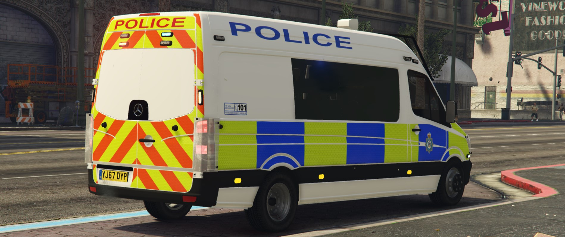 West Yorkshire Police Livery For The Mercedes Sprinter GTA 5 Mods